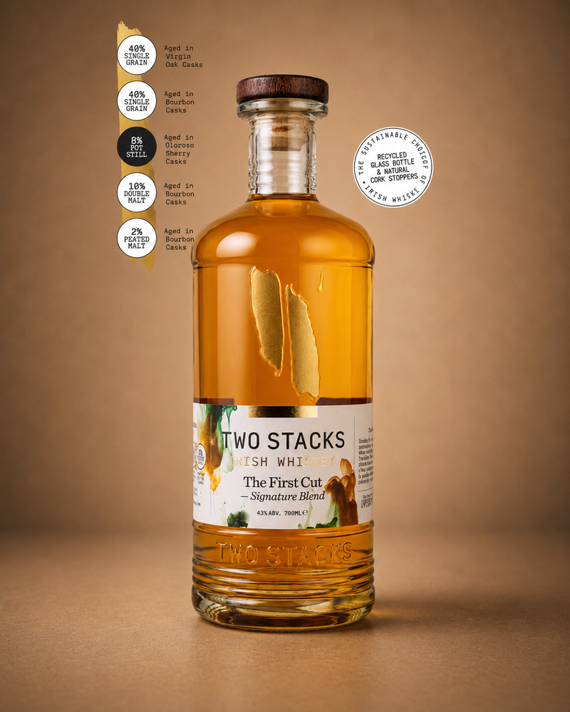 Two Stacks Irish Whiskey 43% 70cl – Signature Blend