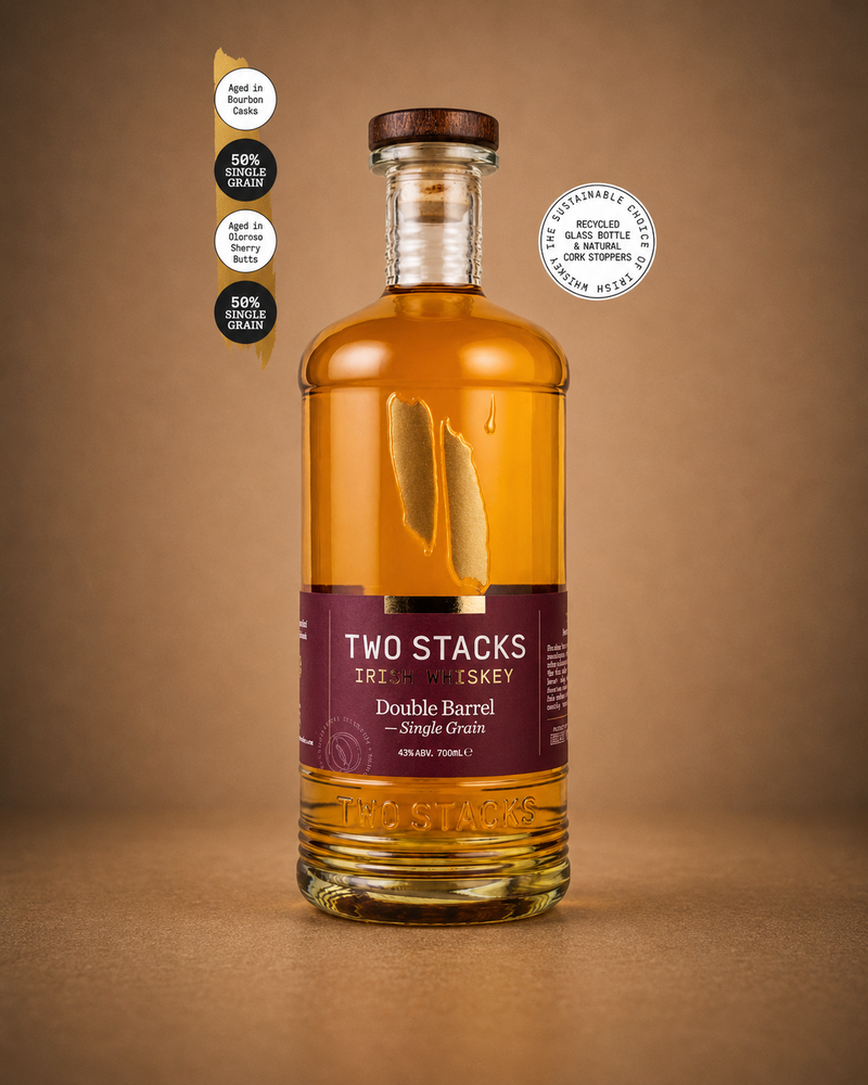 Two Stacks Irish Whiskey 43% 70cl – Single Grain